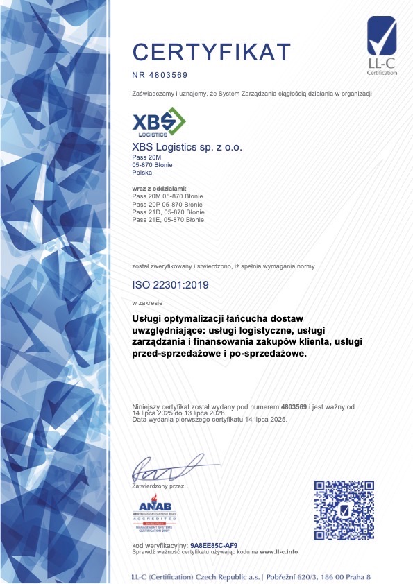 ISO 22301 Duży