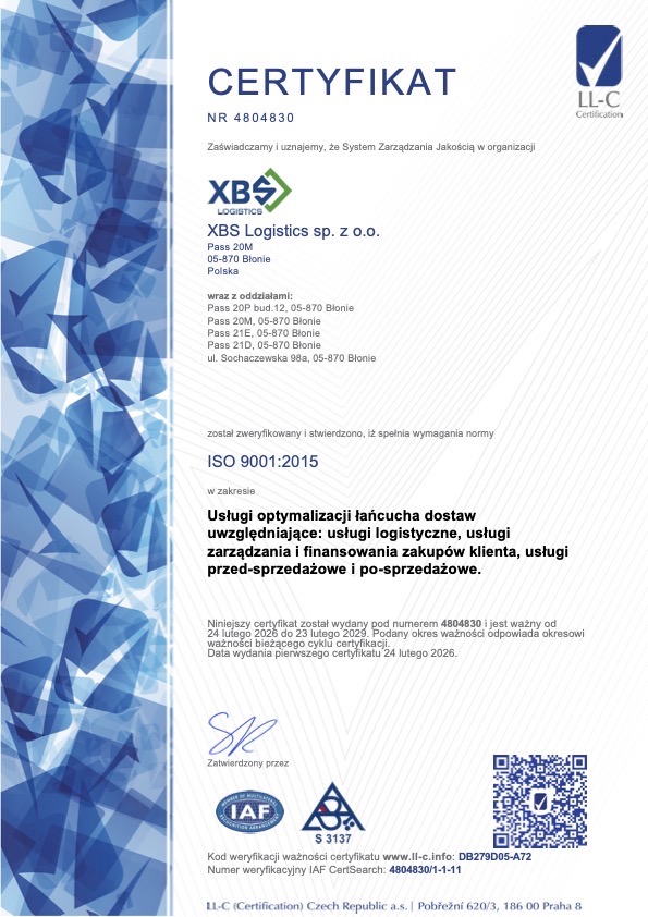 ISO 9001 Duży
